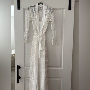 Le Rosé Stories Bridal Robe and Slip Size XS